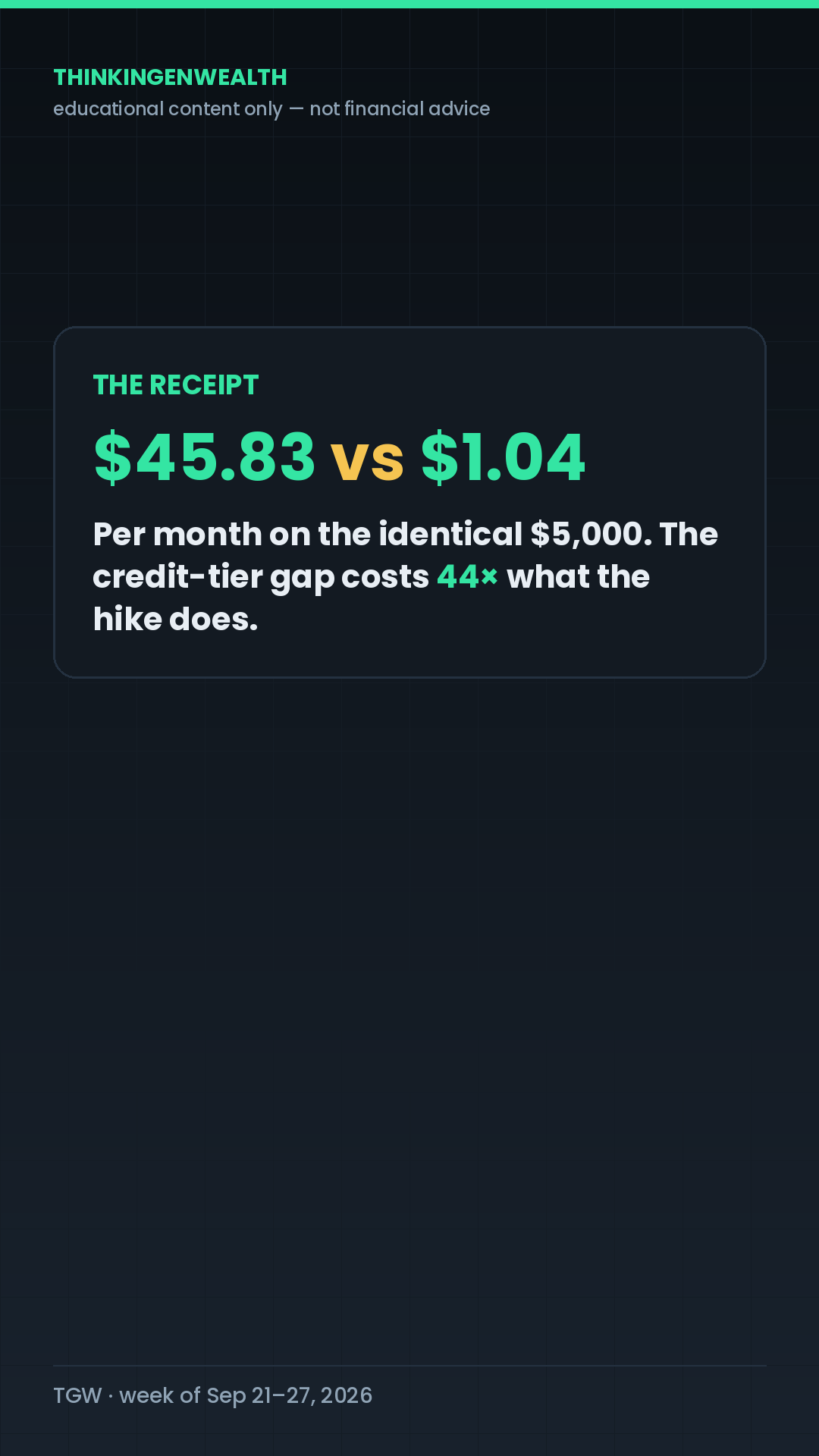 receipt tile